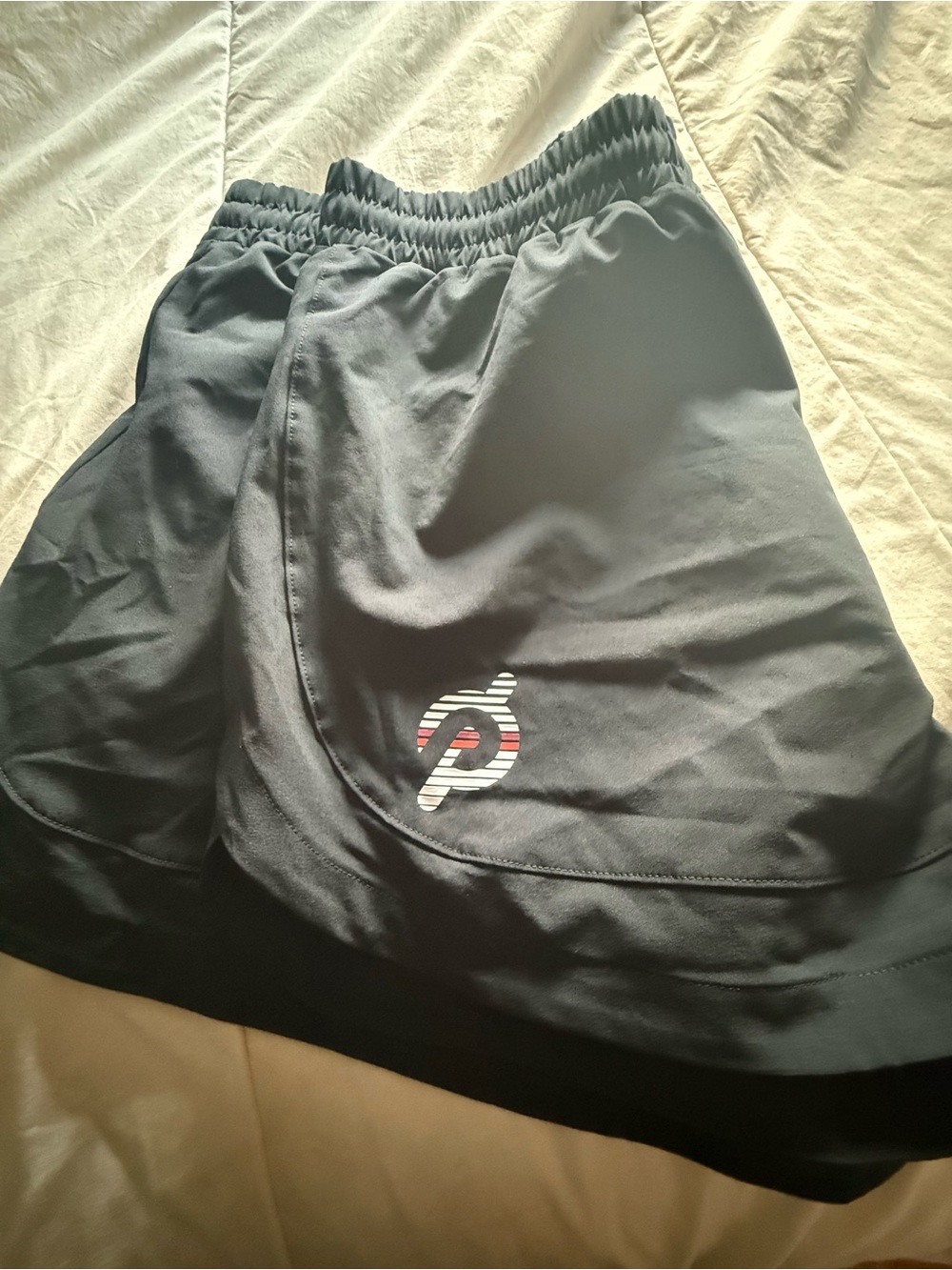 Peloton Womens Performance Athletic Shorts - Black